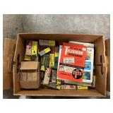 Box Lot With Vintage Electronic Tubes, TV Repair