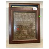 Vintage Needlepoint Sampler, Landscape
