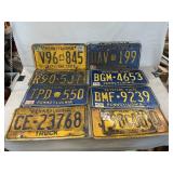 (15) Pennsylvania & (1) Delaware License Plate