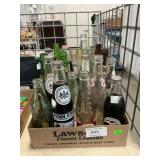 Large Lot Of Full & Empty Soda/Beer Bottles