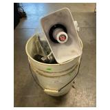 Bucket With PVC Pipe, PA Horn Speaker