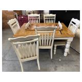 Table w/ 6 Chairs & 1 Extension