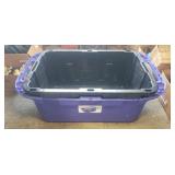 (1) Plastic Storage Container w/ Lid, (1) Plastic