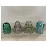 (4) Vintage Insulators