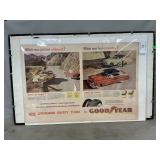 Vintage Goodyear Advertisement, Show Cars Sign
