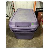 (2) Sterlite Storage Totes