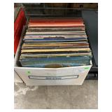 Box Of Vintage Vinyl Albums, Country, Early Pop