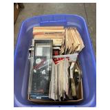 Box Lot With Car Manuals, Vintage Publications