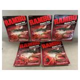 (5) NOS Coleco ï¿½Ramboï¿½ Weapons Packs