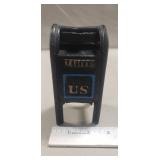(1) Cast Iron U.S. Mailbox Bank