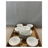 (8) Saucers, (6) Cups Noritake ï¿½Dawnï¿½ Pattern