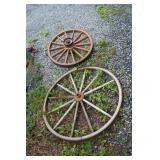 (2) Wagon Wheels
