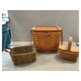 (3) Longaberger Baskets