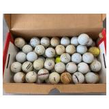 Shoe Box With Assorted Golf Balls
