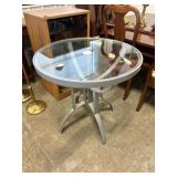 Glass Top Round Table