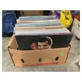 Box Of Vintage Vinyl Albums, Country,