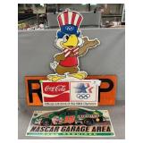 Coca-Cola 1984 Olympics Sign (2-Sided), NASCAR,