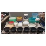Box Lot Of Assorted Food Storage Containers &