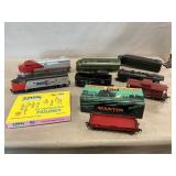 HO Train Cars, Partials, Unpainted Figures