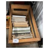 wooden Crate With Vintage Antique Automobile