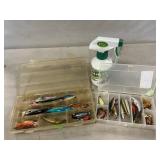 Lot Of Assorted Fishing Lures, Fish Attractant