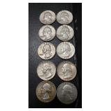 (10) U.S. Silver Quarters