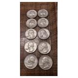 (10) U.S. Silver Quarters
