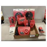 (3) Milwaukee Chargers, (2) New Router Sub-Bases,
