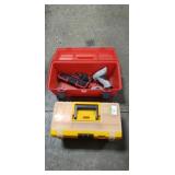 (2) Plastic Tool Boxes w/ A Few Assorted Tools