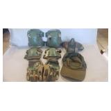 Assorted Camouflage Items Including Gloves, Knee