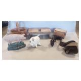 Tray Lot Of Assorted Items Including (2) Cast