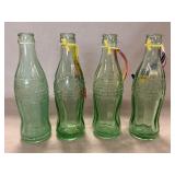 Vintage Raised Imprint Coca-Cola Bottles