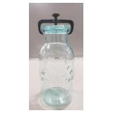 (1) Antique Millville Atmospheric Fruit Jar (9.5"