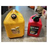 Pair Of Plastic Fuel Cans