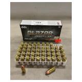 (50) Rounds Of Blazer 9mm Luger Ammo