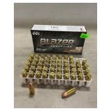 (50) Rounds Of Blazer 9mm Luger Ammo