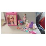 2002 Plastic Barbie Doll Case w/ (1) Barbie Doll