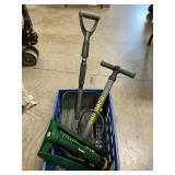 Milk Crate With Foot Pump, Sprinkler,