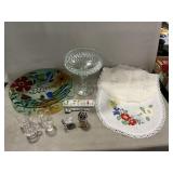 Glassware, Table Runner, Doily, Crystal Baby