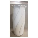 (1) Martan Pottery Vase (Portugal / 18" Tall ï¿½ 9"
