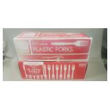 (2) Boxes Of Plastic Forks