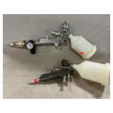 (2) HVLP Gravity Feed Spray Guns