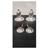 Set Of Two Weighted Sterling Silver Salt & Pepper