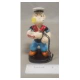 (1) Cast Iron "Popeye The Sailor Man" Figurine