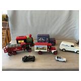 Ceramic Train & Advertising Truck Banks,