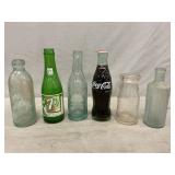 Vintage Soda & Milk Bottles