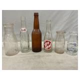 Assorted Milk, Beer  & Soda Bottles