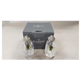 Set Of Waterford Crystal Salt & Pepper Shakers w/