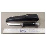 (1) Buck Knife w/ Leather Sheath