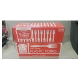 (2) Boxes Of Plastic Forks (Count Unverified)